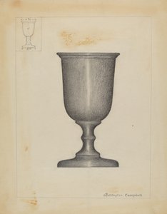 Tasse en étain