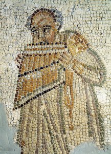 Un joueur de flûte de Pan (Mosaïque)