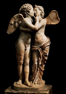 Cupidon et Psyché (marbre) - Roman