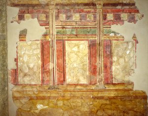 Décoration de la maison des Scalae Caci, colline du Palatin, Rome