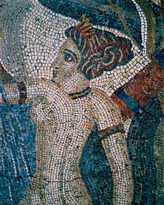 Diane se baignant, 2eme-3eme siecle (mosaique) - Roman