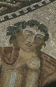 Dionysos découvrant Ariane endormie (détail, tête de Bacchus)