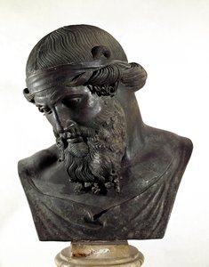 Dionysos (ou Platon ou prêtre dionysiaque) (buste en bronze) - Roman