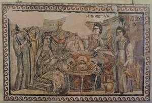 Symposium funéraire, de la nécropole d