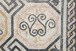 Motif géométrique de la domus de la Via san Rocchino, IIe siècle après J.-C.