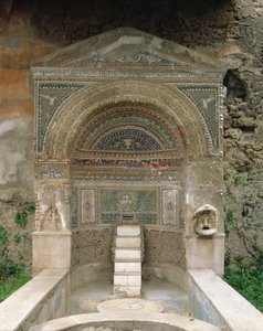 Maison de la Grande Fontaine, Rue de Mercure, Pompéi, Italie (photo)