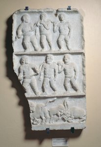 Hommes enchaînés, relief trouvé à Smyrne