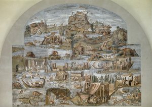 Mosaïque nilotique de Preneste (Palestrina) du sanctuaire de la déesse Fortune Primigenia, 80 av. J.-C.