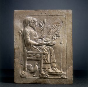 Pinax de Perséphone et Pluton en Hadès - Roman