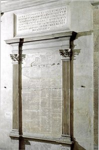 Plaque des Fastes Triomphaux et Consulaires. Période de l