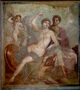 Art romain : Arès, Aphrodite et Éros - Roman