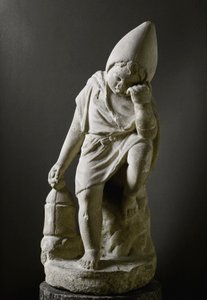 Art romain : "Esclave endormi" Sculpture. 1er siècle avant J.-C. Rome, Museo Nazionale Romano