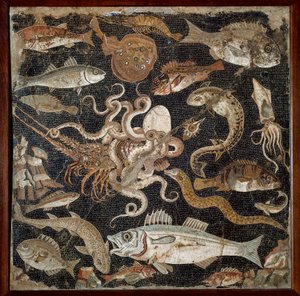 Art romain : faune marine