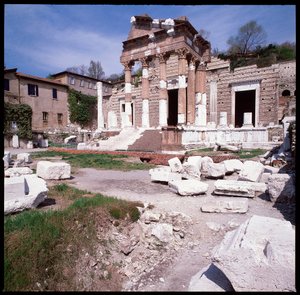 Art romain : vue du capitole (capitolium), 73 apr. J.-C., Brescia Italie - Roman