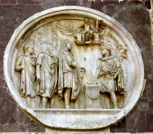 Médaillon représentant un sacrifice à Hercule, de l
