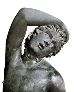 Satyre, statue en bronze