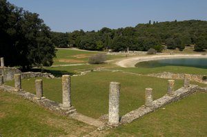 La villa romaine dans la baie de Verige, Brijuni, Croatie - Roman