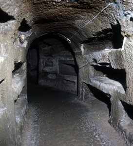 Tombe de Scipioni à Rome. - Roman