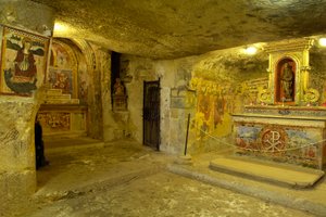 Vue des catacombes de Sainte Agathe à Rabat, Malte - Roman