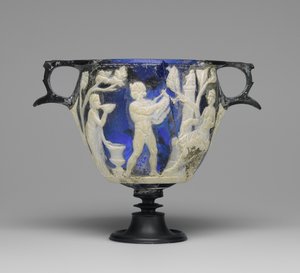 Skyphos en verre camée, vers 1 après J.-C.
