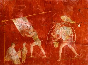 Fresque représentant des blanchisseurs, de Pompéi (Liste du patrimoine mondial de l