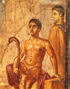 Fresque représentant Séléné et Endymion, Maison du Centenaire, Pompéi, Campanie, Italie