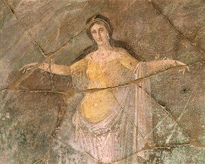 Italie, Région de Campanie, Province de Naples, Pompéi, Maison du Prêtre Amandus, Fresque représentant Andromède - Roman Roman