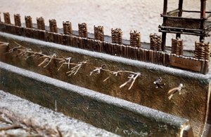 Modèle reproduisant le siège et la bataille d