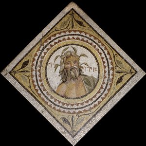 Personnification du fleuve Tigre, fin du IIe/IIIe siècle après J.-C. - Roman Roman