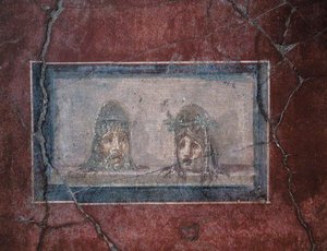 Deux masques théâtraux, 1er siècle av. J.-C. - 79 apr. J.-C. - Roman Roman