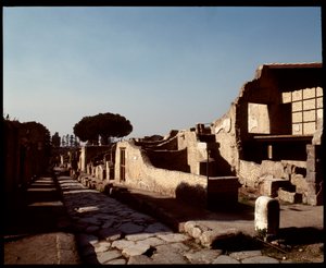Vue du Decumanus Maximus, Ve siècle av. J.-C.-Ier siècle apr. J.-C.