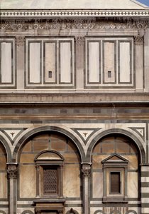 Vue extérieure du Baptistère Saint-Jean-Baptiste (Baptistère de Florence)