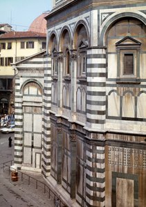 Vue extérieure du Baptistère Saint-Jean-Baptiste (Baptistère de Florence)