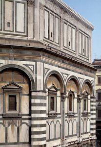 Vue extérieure du baptistère Saint-Jean-Baptiste (baptistère de Florence)