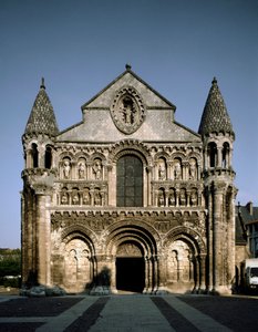 Art roman : vue de Notre Dame la Grande (Notre-Dame-la-Grande). 12ème siècle Poitiers (Vienne)