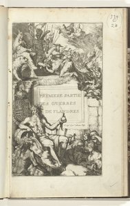 Page de titre pour la première partie des Guerres de Flandres - Romeyn de Hooghe (attributed to)