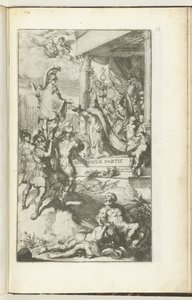 Page de titre pour la deuxième partie de Guerres de Flandres - Romeyn de Hooghe (attributed to)