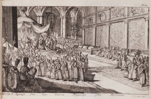 Une scène à la cour royale du tsar Alexis Mikhaïlovitch, 1677