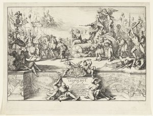 Allégorie des victoires de Léopold I (série: Entrée de Léopold I à Bruxelles après la défaite des Turcs, 1686)