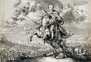 Glorification de Jean Sobieski III (1629-96) à la bataille de Chocim, 1674 - Romeyn de Hooghe
