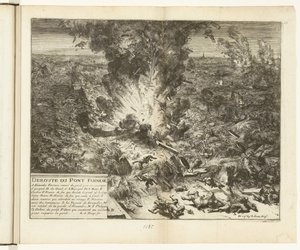 Destruction du pont Farnèse - Romeyn de Hooghe