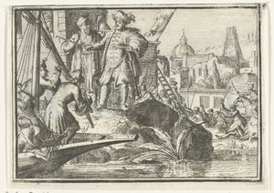 Page de titre pour le pamphlet : De Geschooren Hoop, 1702 - Romeyn de Hooghe