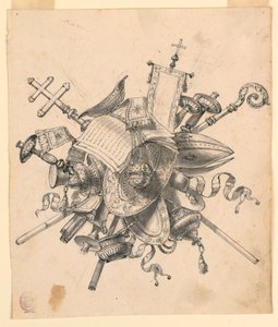 Trophée avec objets ecclésiastiques - Romolo Achille Liverani