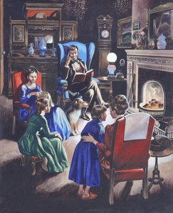 Grandir à travers les âges : The Poor Little Rich Girls of Britain (gouache sur papier) - Ron Embleton