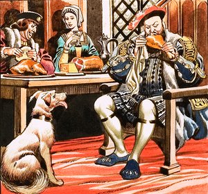 Le roi Henri VIII mange - Ron Embleton