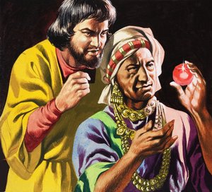 Menace des cannibales, tirée des "Voyages de Marco Polo".