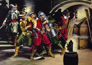 The Gunpowder Plot (gouache sur papier)