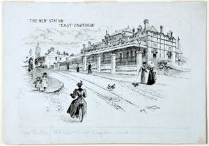 La nouvelle gare, East Croydon, juillet 1896