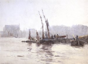Déchargement des barges