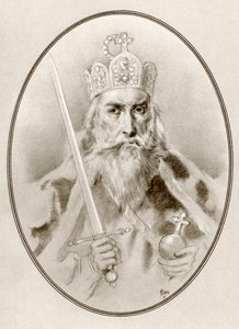 Charlemagne, alias Charles le Grand ou Charles Ier, des Biographies Vivantes des Célèbres Dirigeants
